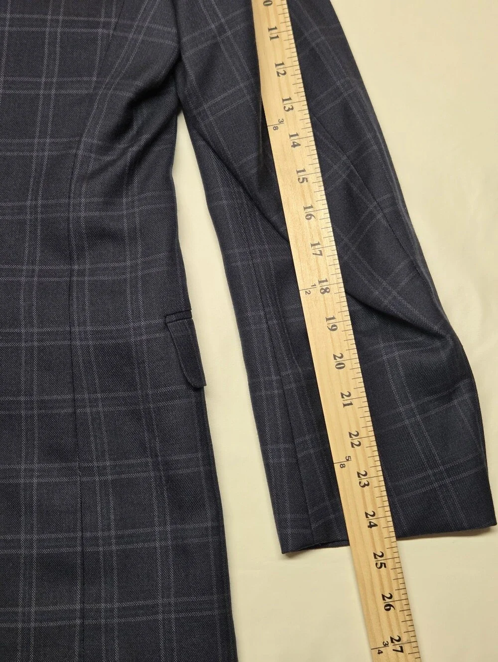 Brooks Brothers 1818 Fitzgerald Navy Windowpane Silk Wool Sport Coat 41R